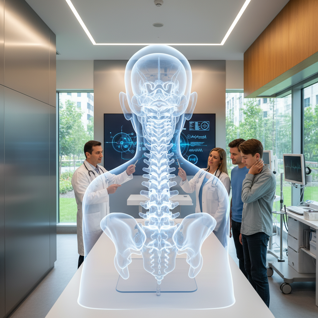 Diagrama vertebrelor cervicale și a structurii discurilor