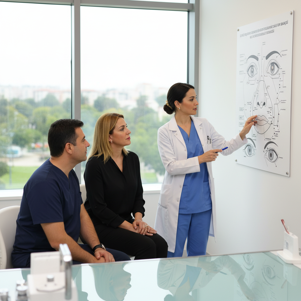 Схема планування верхньої та нижньої блефаропластики