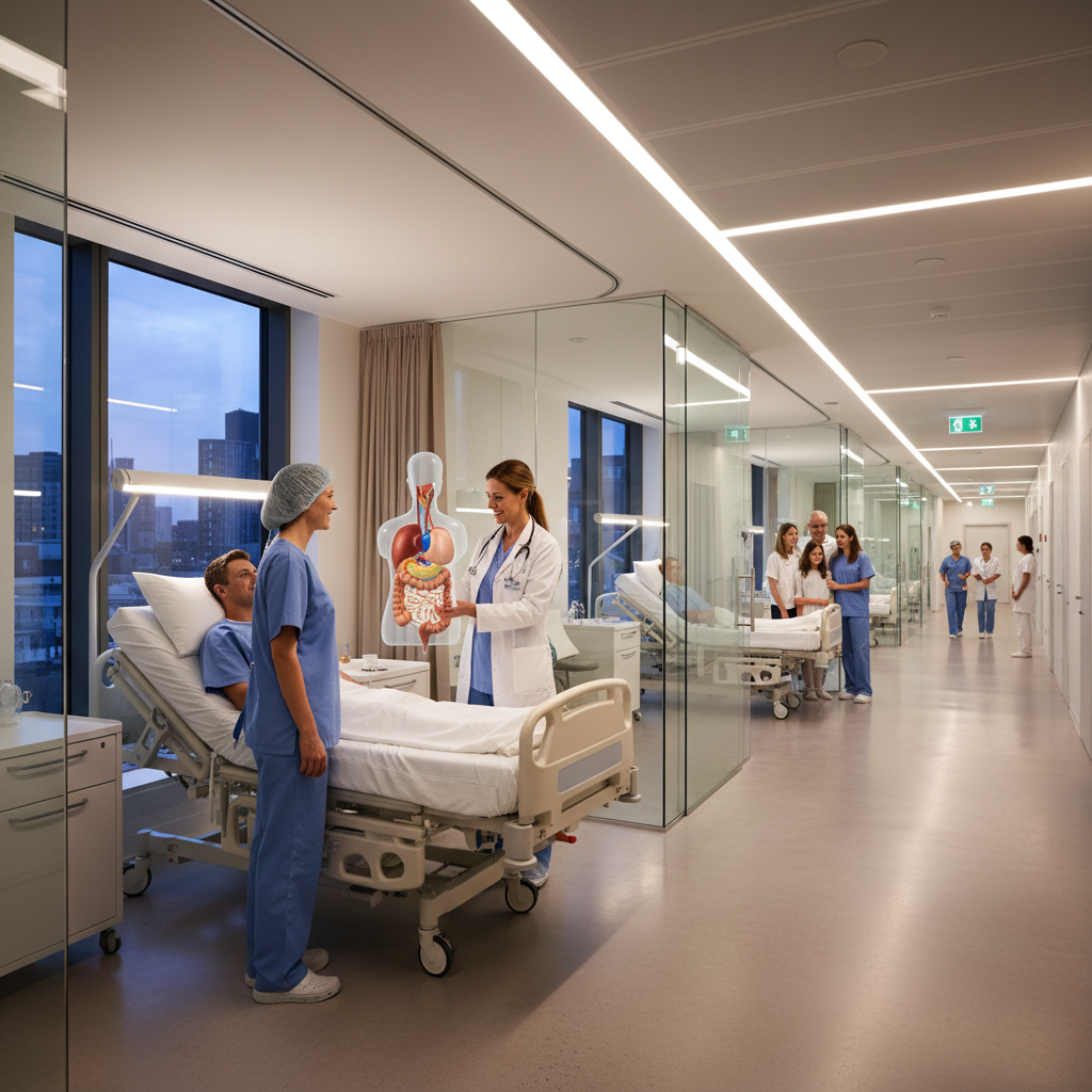 RNY bypass ameliyatının şematik anlatımı