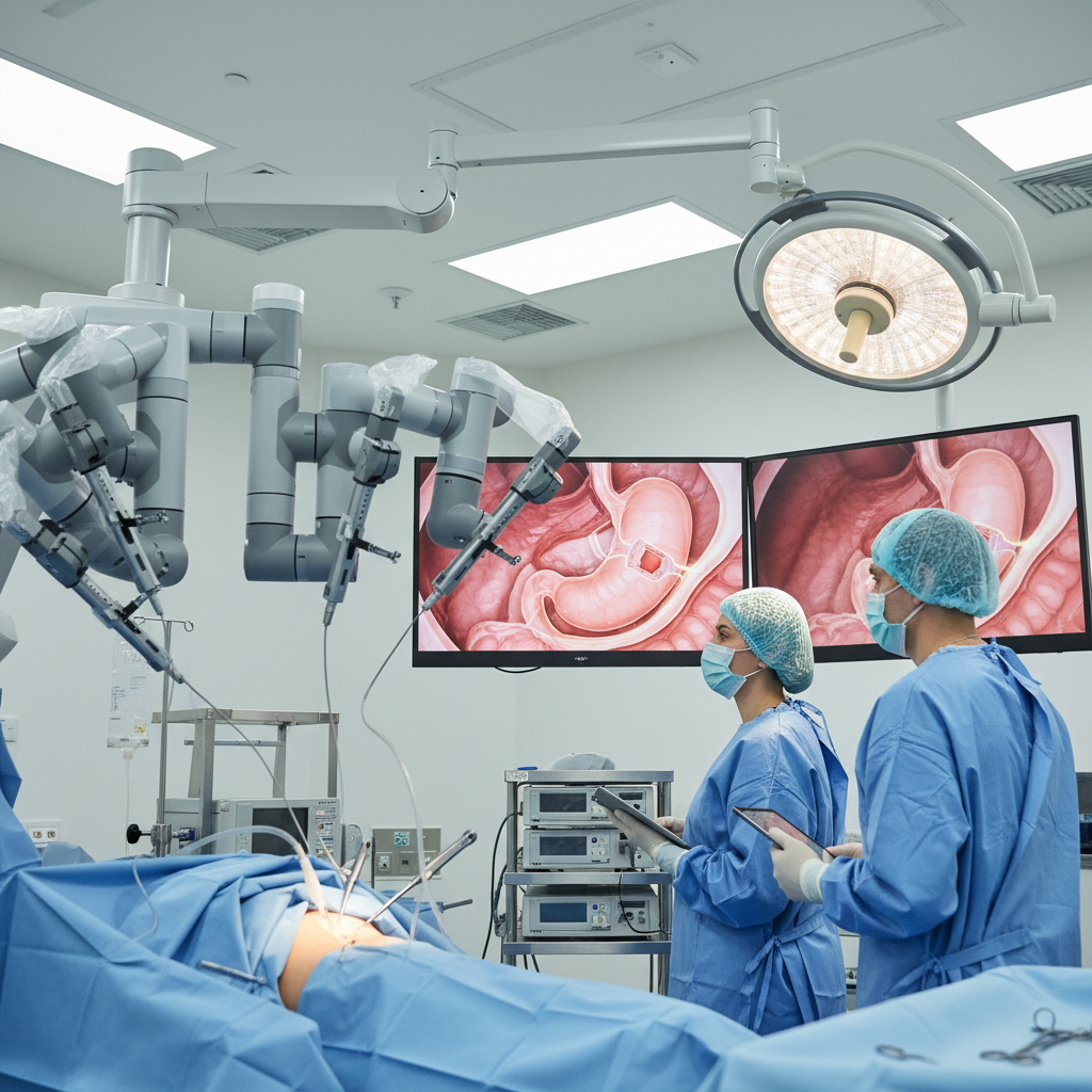 RNY gastrik bypass şeması: mide poşu ve bağırsak bağlantısı